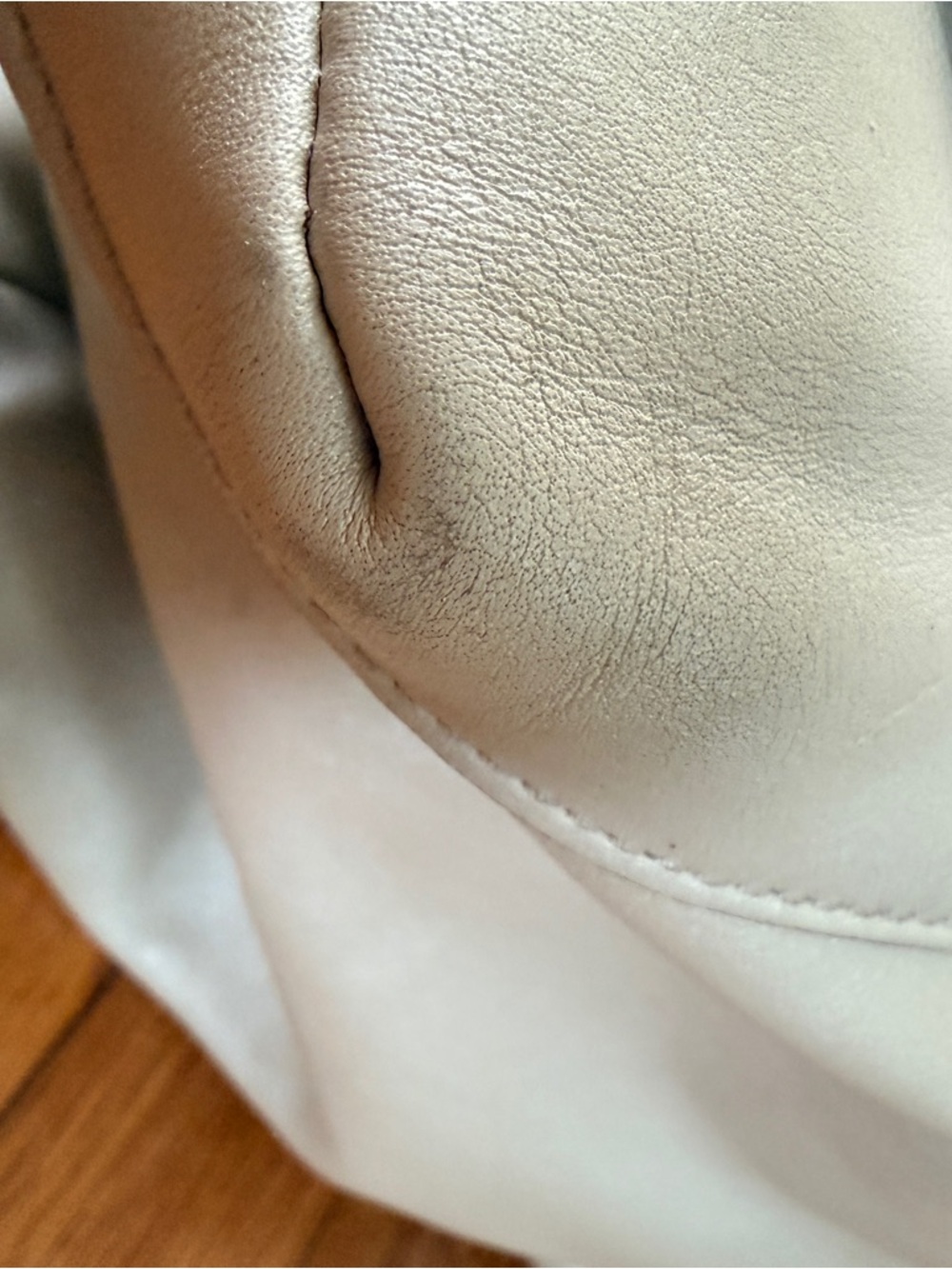 Coach F15447 Beige Leather Satchel w/ Strap Lavender Lining/silver hardware - Picture 12 of 16